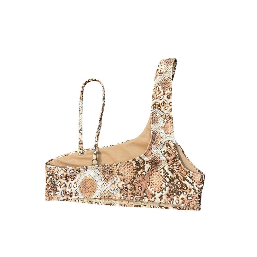 Topshop Snake Print One Shoulder Bikini Top Convertible NWT Women’s 0 - Picture 4 of 8